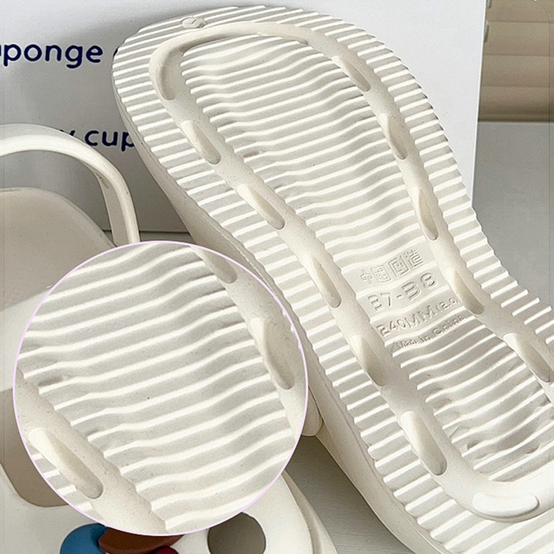 Xăng đan Đi Biển Mùa Hè 2023 Mary Jane Bằng EVA Thoải Mái Dễ Thương Charms