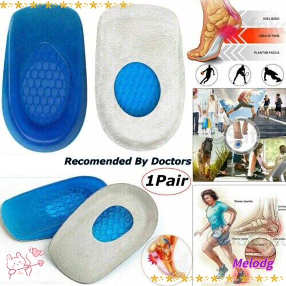 MELODG Cặp Đệm Gel Lót Gót Giày Giảm Đau Hiệu Quả