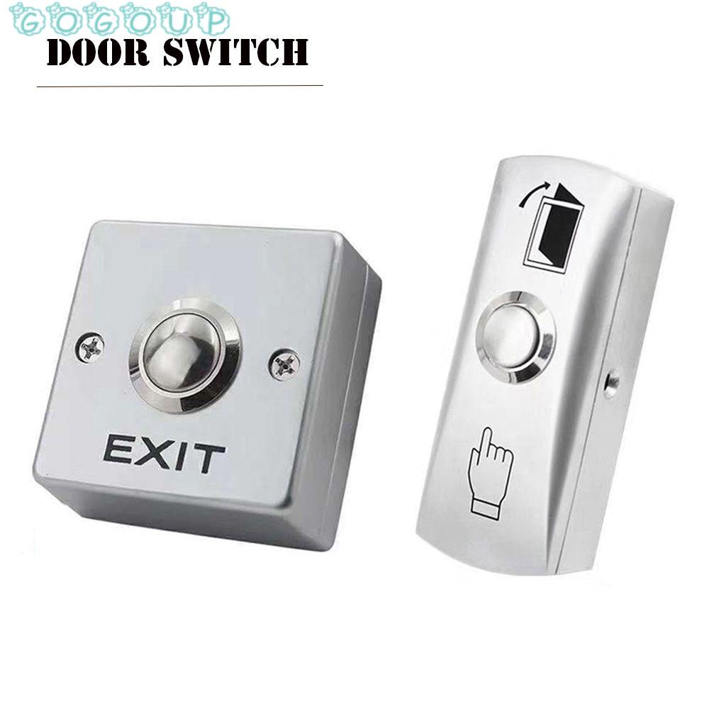 GOGOUP Nút Công Tắc Cửa Ra Vào Bằng Kim Loại Màu Bạc