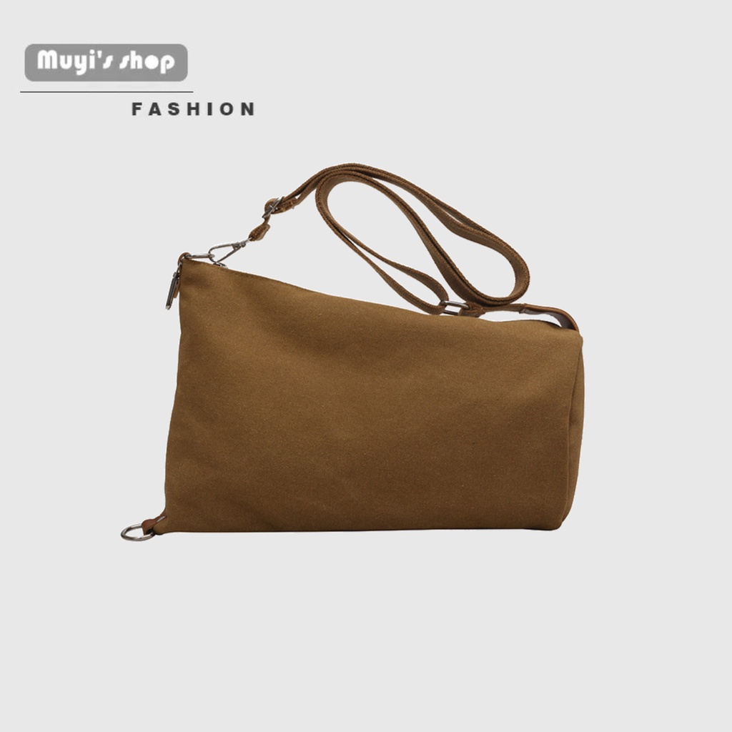 Túi Đeo Chéo canvas Phong Cách Hàn Quốc Đơn Giản Mới