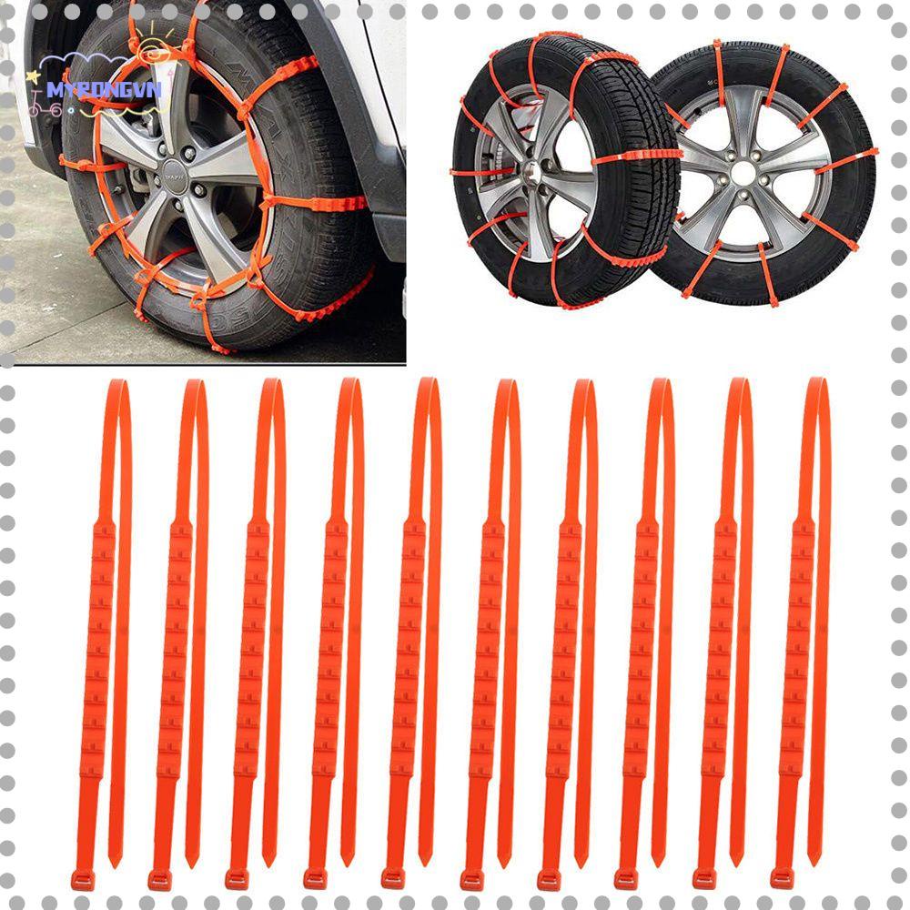 MYRONGVN Bộ 10 Dây Xích Chống Trượt An Toàn Cho Bánh Xe