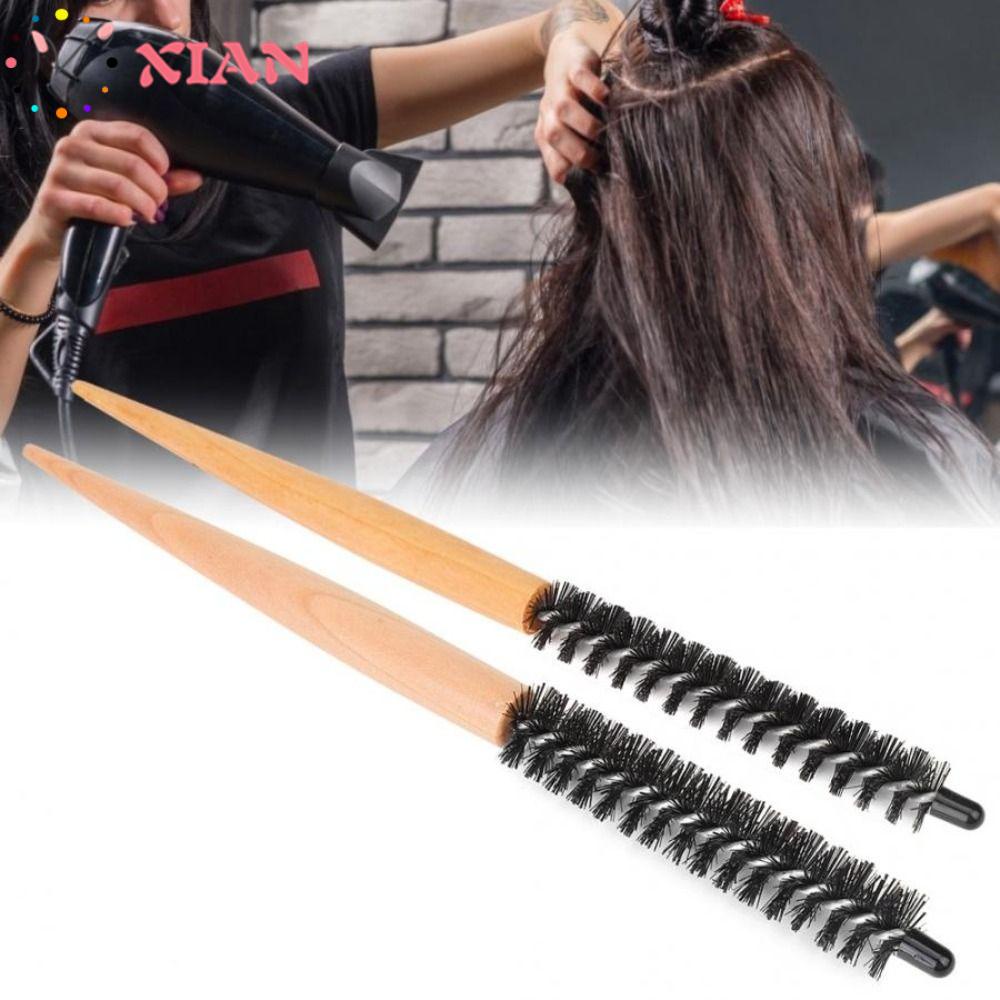 XIANTIN Lược Tròn Mini Chải Tóc Xoăn Tiện Dụng