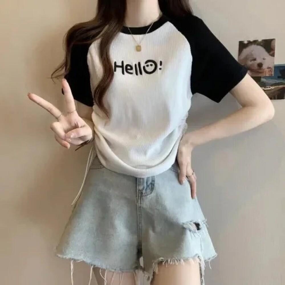 Hana áo croptop áo croptop nữ Thiết kế ít người cao eo slim hottie ngắn áo khoác 2023 NEW JUL0135