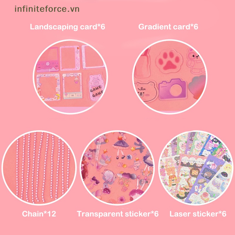 1 Bộ Miếng Dán Trang Trí Hình Kpop Xinh Xắn