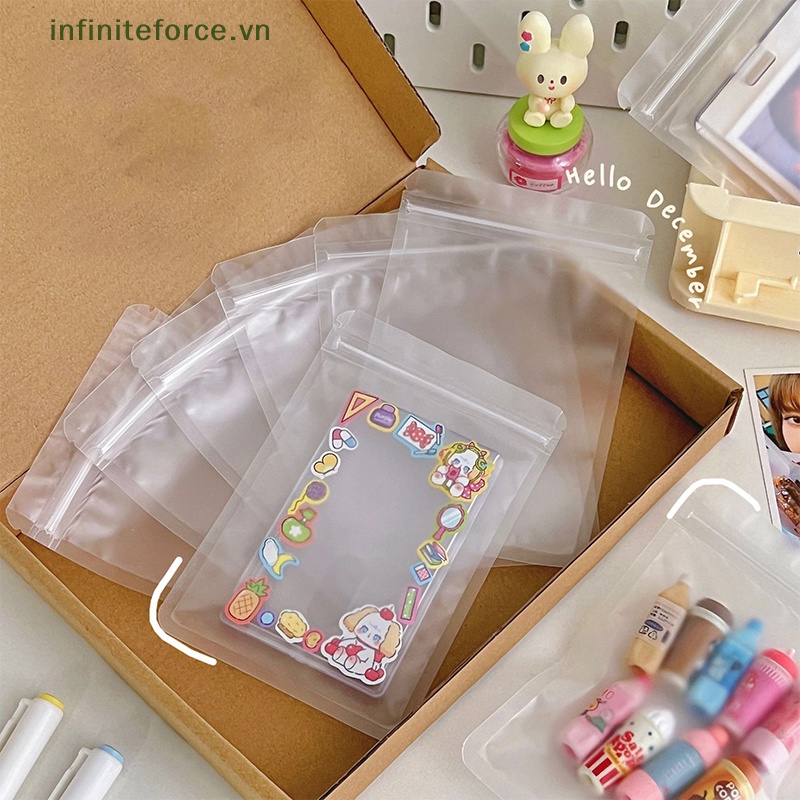 Set 10 Túi Đựng Thực Phẩm / Trà / Kẹo Trong Suốt Tiện Dụng