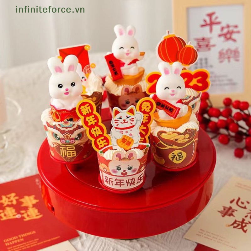 1 Chú Thỏ Con / Cung Hoàng Đạo Mini Bằng Nhựa Resin Để Bàn Trang Trí Giáng Sinh [VN]