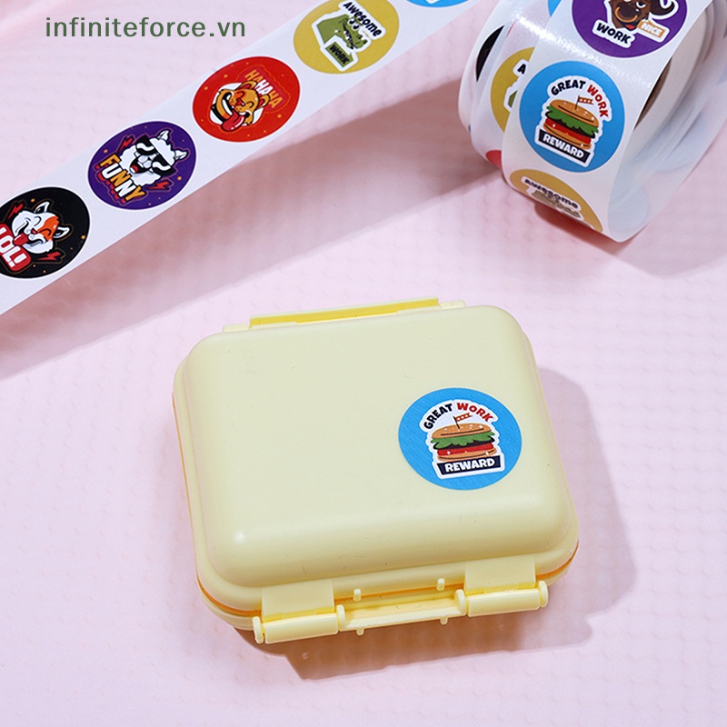 Cuộn 500 Miếng Dán Niêm Phong Bao Thư Làm Việc Kích Thước 1inch / 2.5cm Tiện Dụng