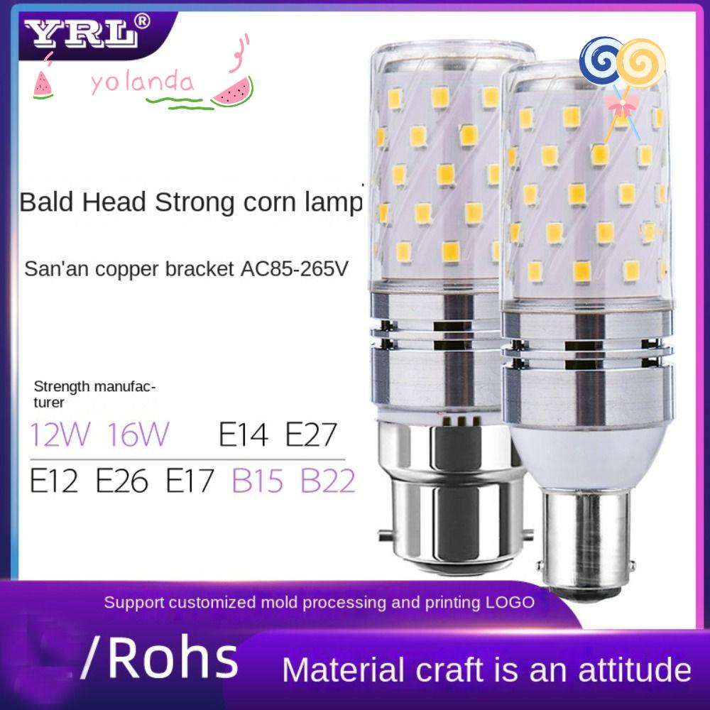 YOLA Bóng Đèn LED Bắp 6000K E14 E27 Siêu Sáng 12W 16W Gắn Trần Nhà Trang Trí