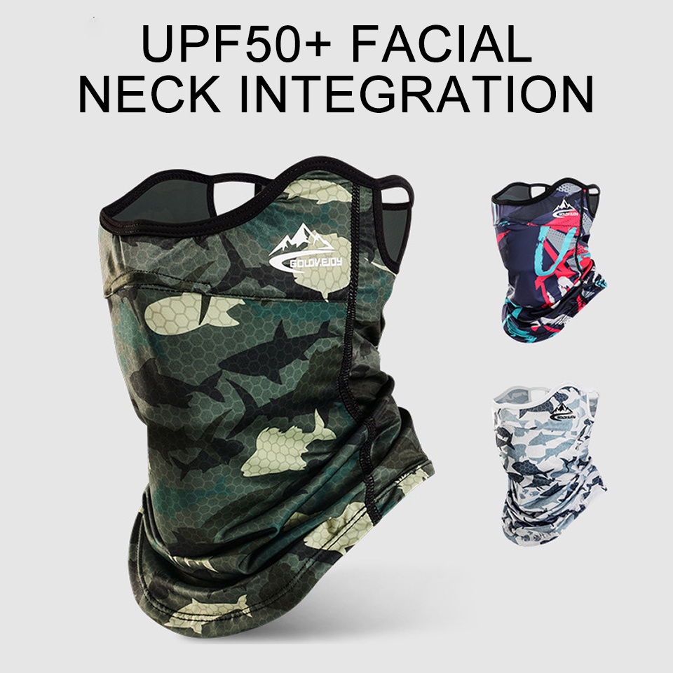 Khẩu Trang Chống Nắng UPF50 + Bằng Lụa Lạnh Thoáng Khí Dùng Khi Đi Xe Đạp / Câu Cá / Đạp Xe
