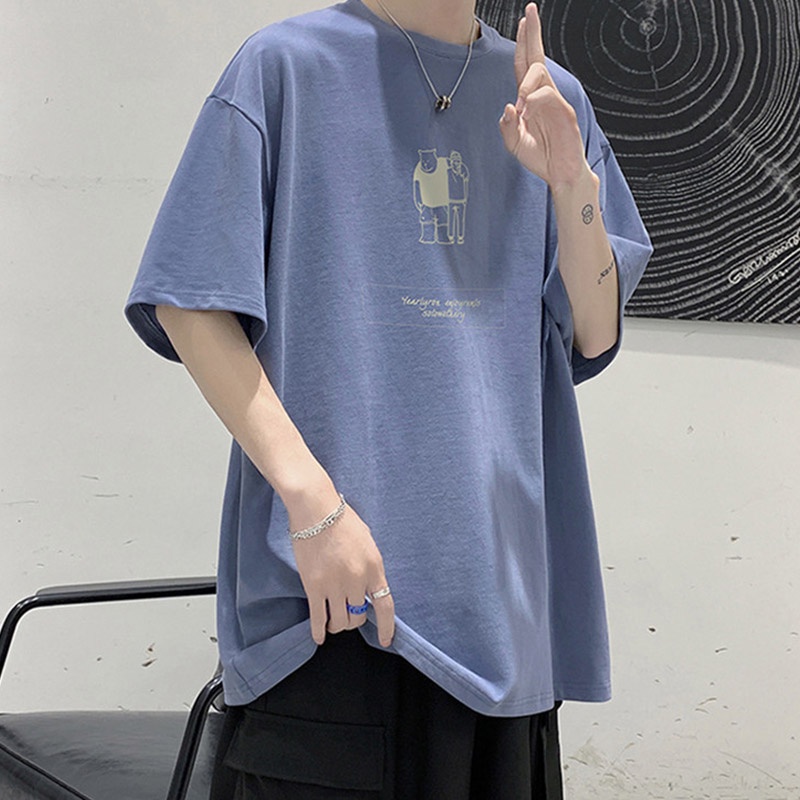 Áo Thun Form Rộng Thời Trang Xu Hướng Hàn Quốc Cho Nam