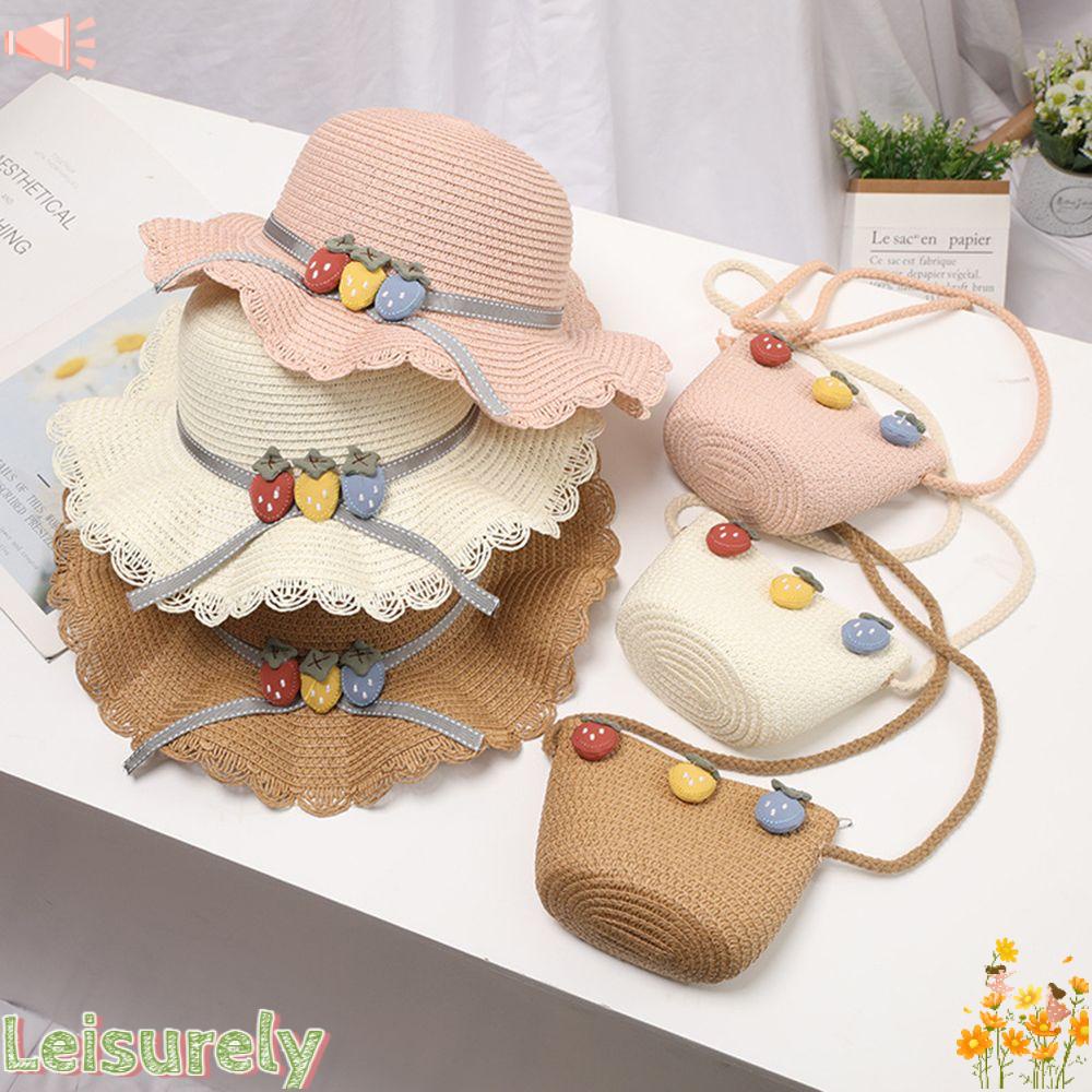 LEILY Mũ Chống Nắng Thoáng Khí Thời Trang Mùa Hè Dành Cho Bé