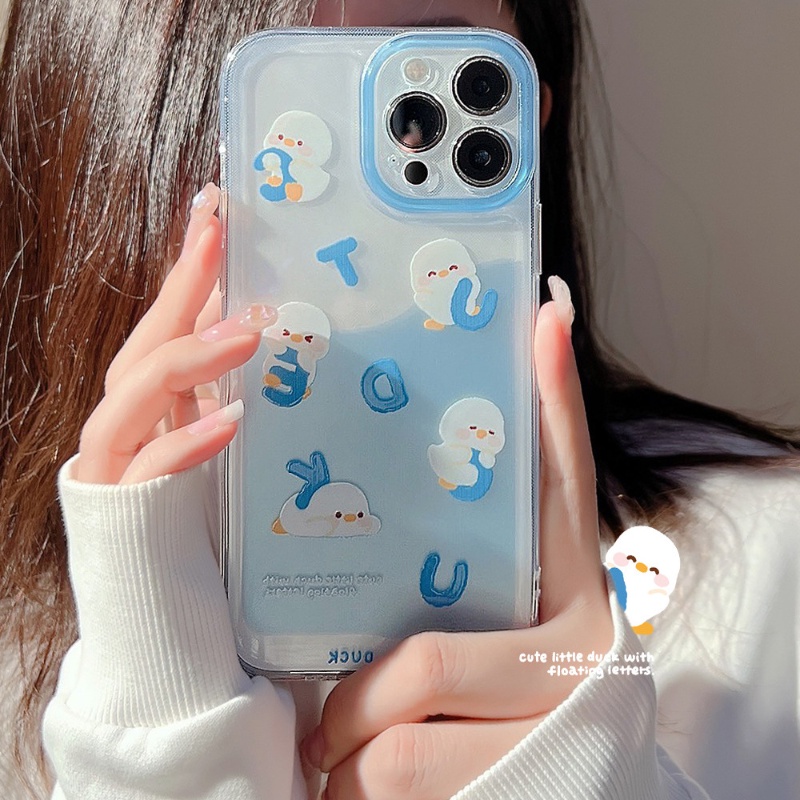 Ốp Điện Thoại Dẻo Họa Tiết Hoạt Hình Chú Vịt Lặn Biển Cho iPhone 14 Plus 14 13 12 11 Pro Max X XR XS Max 7 8 Plus SE2020