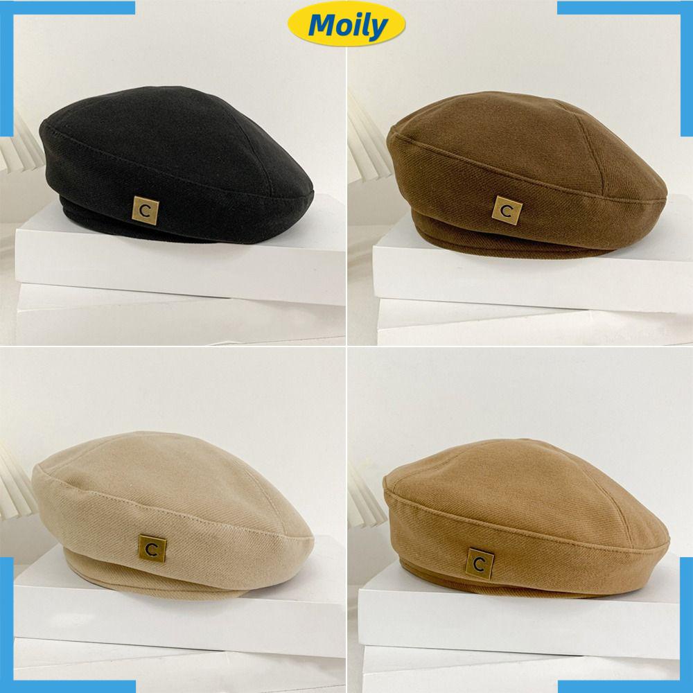 MOILYVN Mũ Nồi Kim Loại Thanh Lịch Thời Trang Mùa Thu