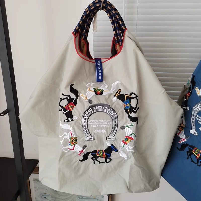 Túi Mua Sắm Cỡ Lớn Chất Liệu Thân Thiện Với Môi Trường Phong Cách Nhật Bản