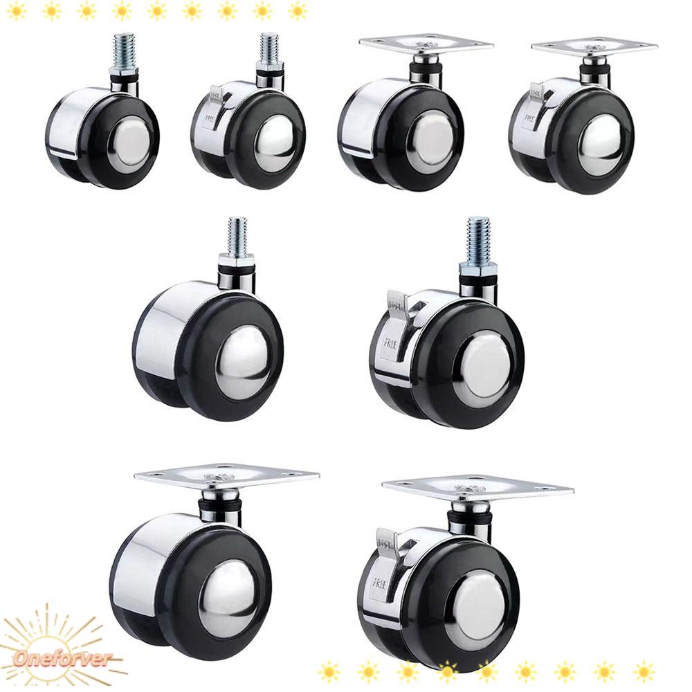 FOREVER Bánh Xe Cao Su Mềm Có Thể Xoay Dành Cho Tủ Đồ Nội Thất