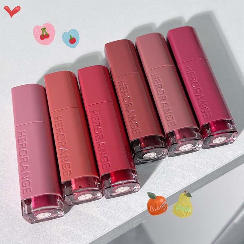 Son Môi Dạng Lỏng Chống Thấm Nước Lâu Trôi Chống Dính Cốc Thiết Kế Vỏ Màu Hồng Dễ Thương