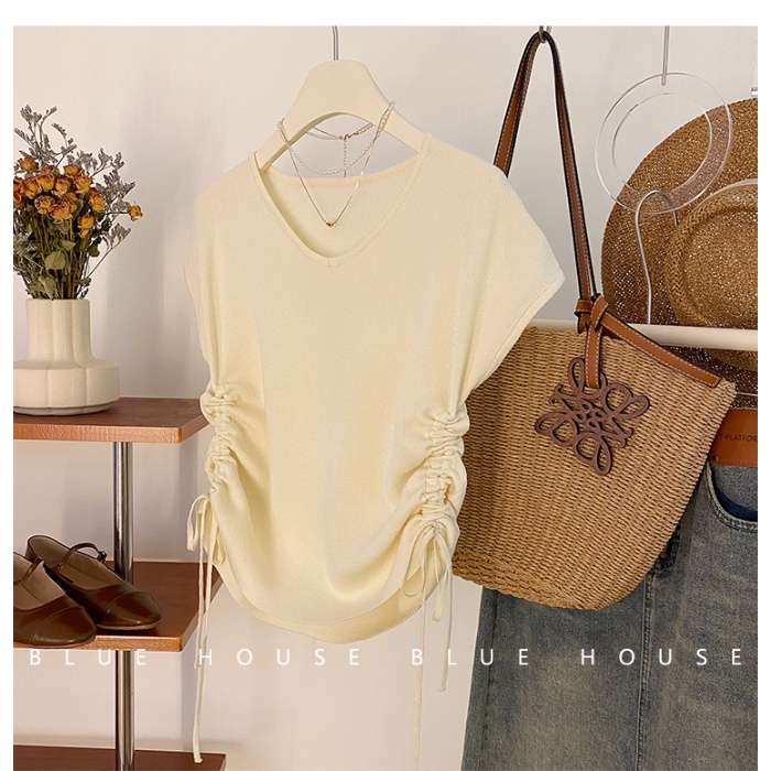 Áo Thun 100% Cotton Tay Ngắn Phong Cách Hàn Quốc Cho Nữ