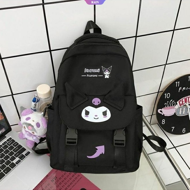 Balo Đi Học / Du Lịch Dung Tích Lớn In Hình Sanrio Cinnamoroll Kuromi My Melody Pom Purin Hoạt Hình Dễ Thương Cho Nữ