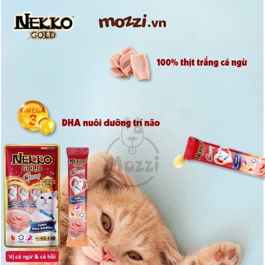 [Gói 4 thanh] Nekko GOLD Súp thưởng cho mèo