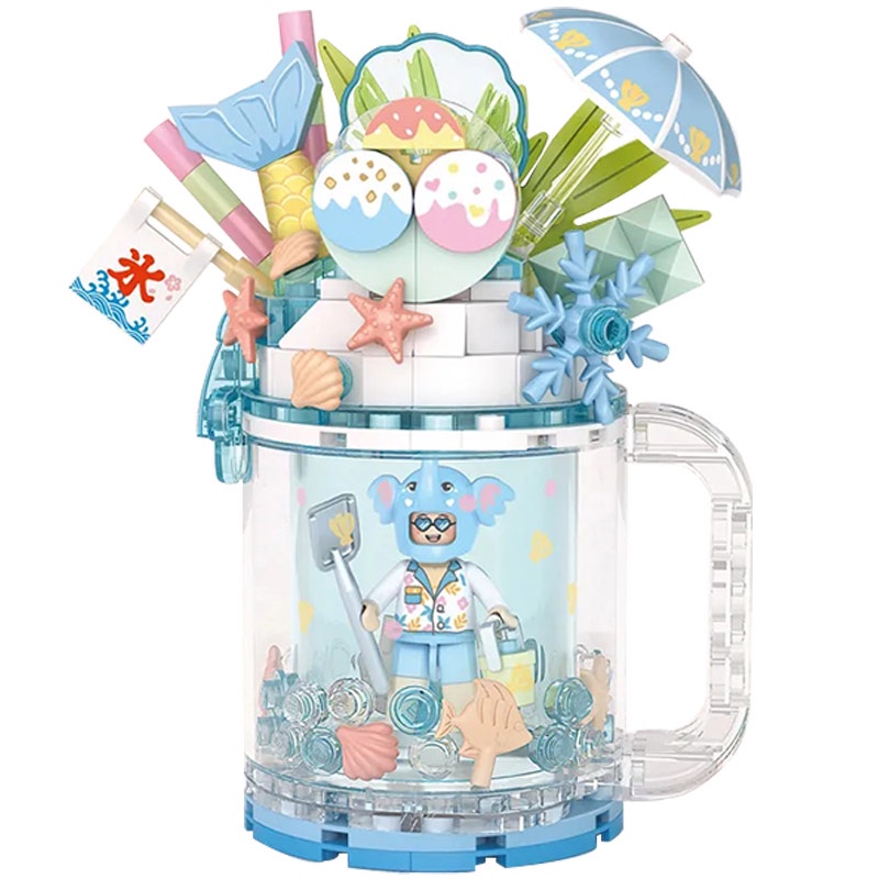 Loz Bộ Đồ Chơi Lắp Ráp Mô Hình Ly Kem Lấp Lánh Cho Bé