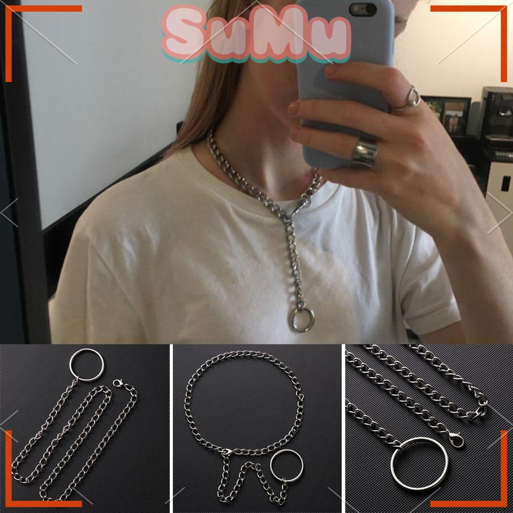 SUMU Vòng Cổ Choker Kim Loại Phong Cách Gothic Cho Nam Và Nữ
