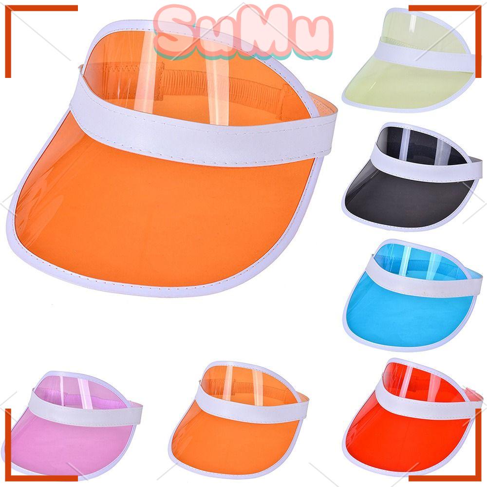 SUMU Mũ Lưỡi Trai Hở Chóp Màu Trong Suốt Thời Trang Mùa Hè Cho Nam Và Nữ