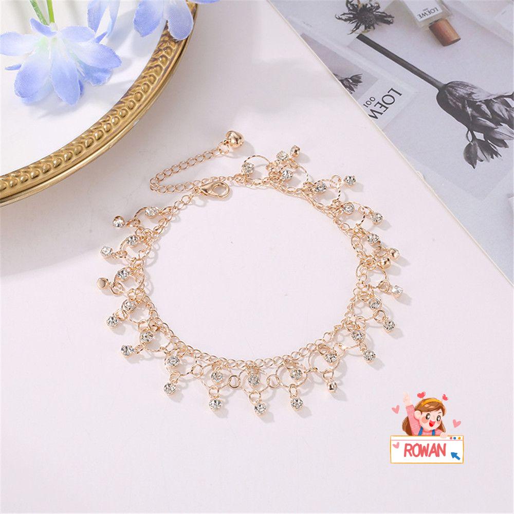 ROWANS Lắc Chân Hợp Kim Phối Tua Rua Thời Trang Đi Biển Cho Nữ