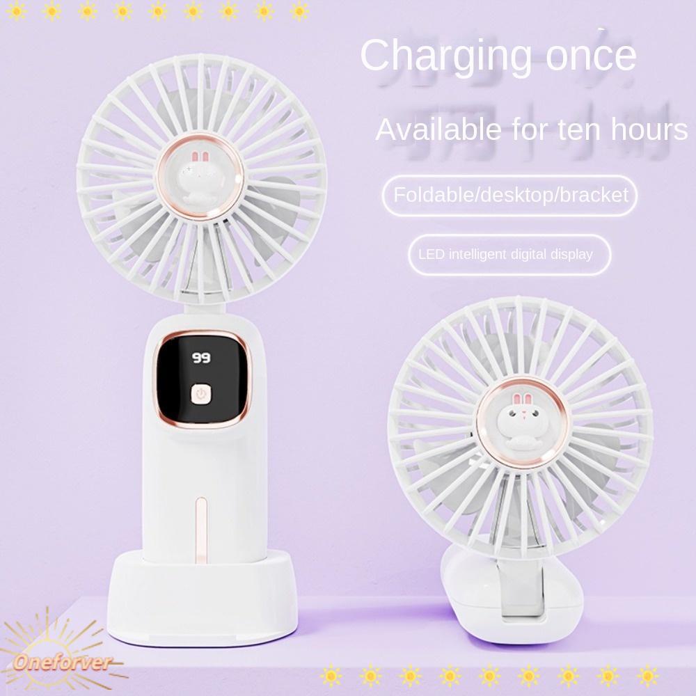 FOREVER Quạt Mini Cầm Tay 5 Tốc Độ Pin 4000mAh Có Thể Sạc Lại Bằng Cổng USB Dùng Cho Văn Phòng