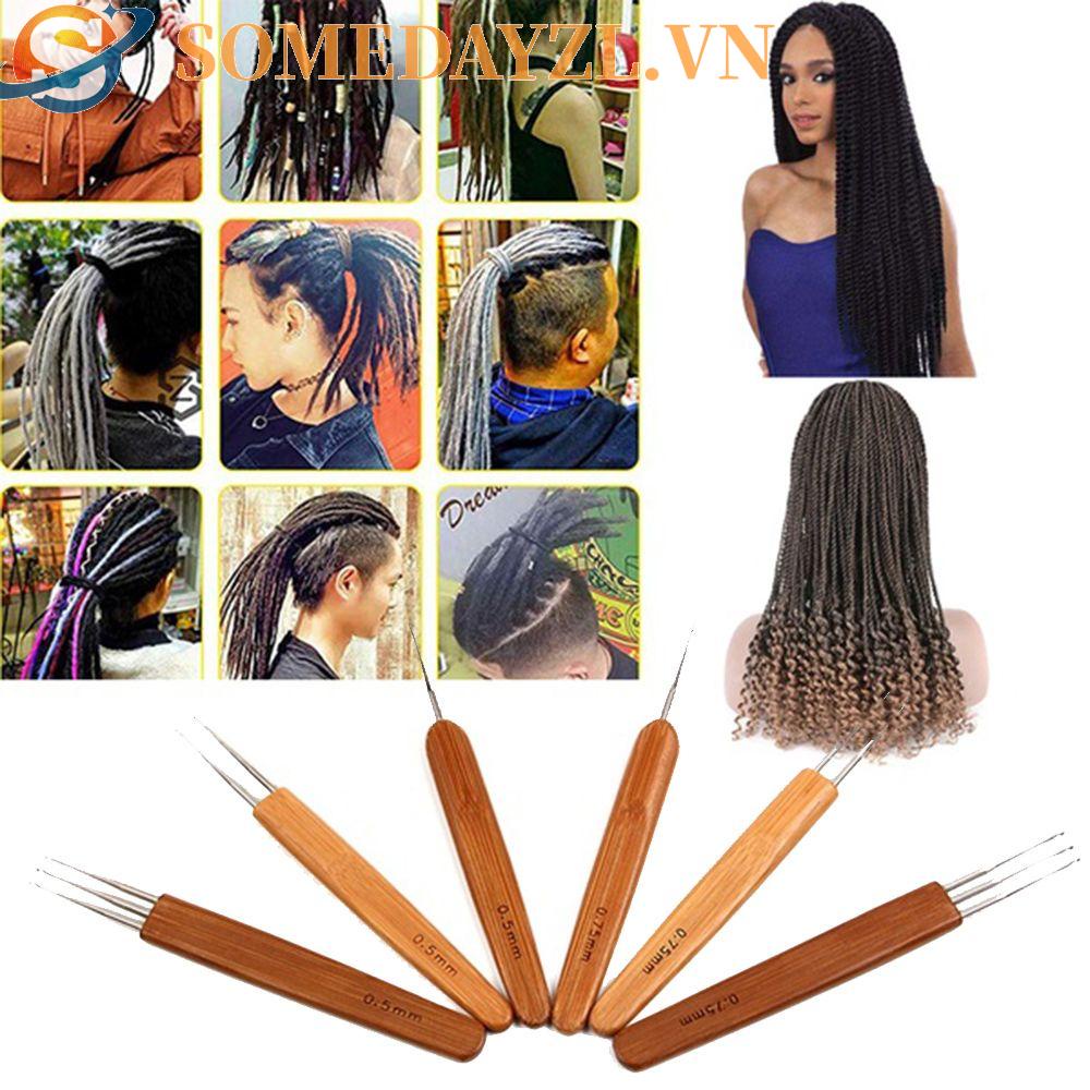 SOMEDAYZL Kim Đan Len One / Doube / Ba Đầu Bằng Thép Không Gỉ Dùng Làm Tóc Dreadlock 1 Cái
