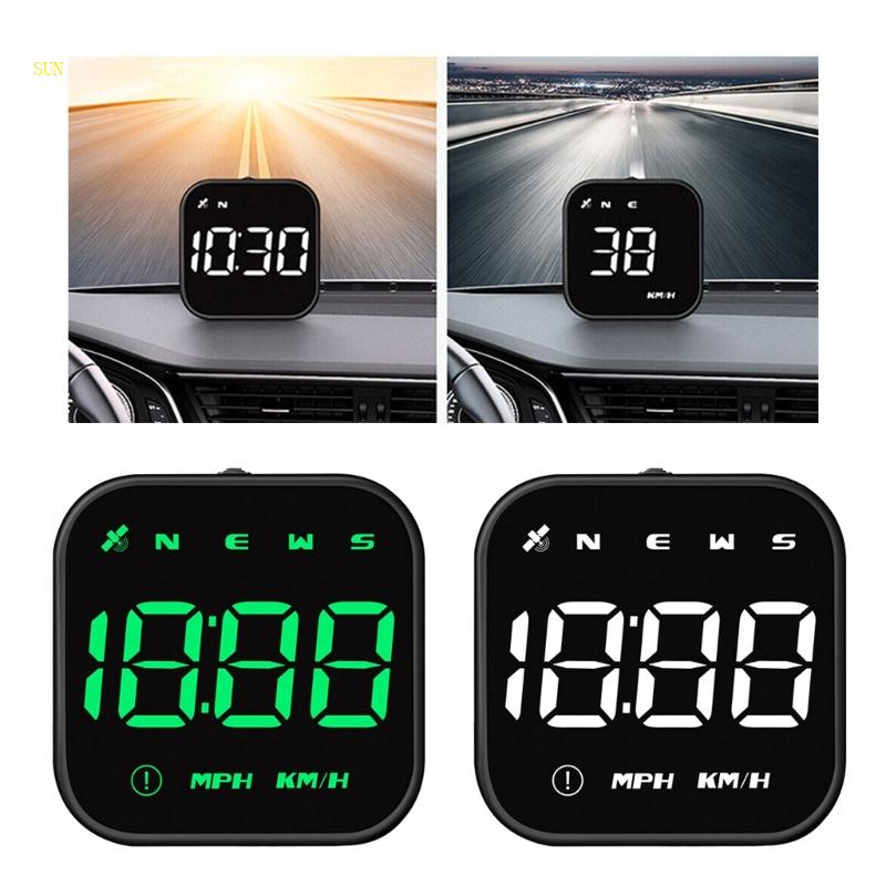 Đồng Hồ Báo Thức Hiển Thị Màn Hình LED SUN G4S GPS HUD Cho Xe Hơi