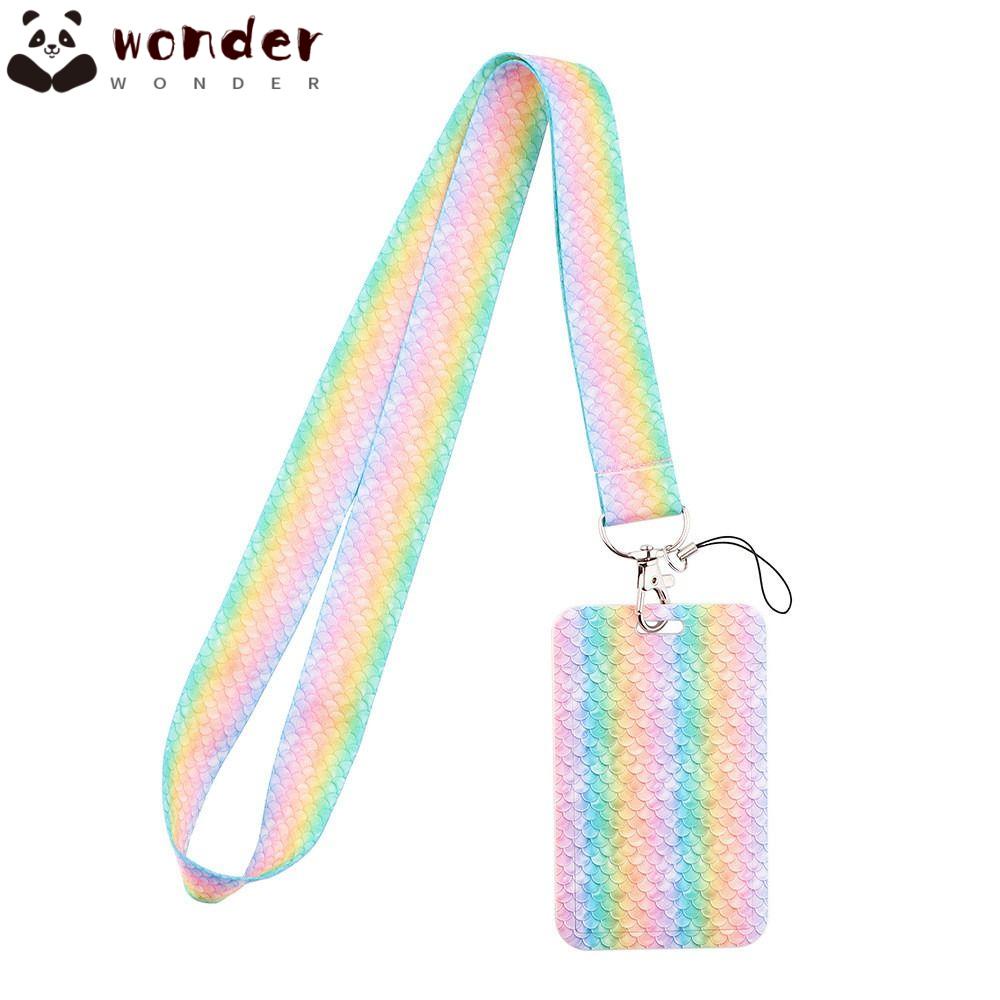 WONDER Giá Đỡ Thẻ ID / Huy Hiệu Có Dây Đeo Cổ Tiện Dụng Cho Văn Phòng