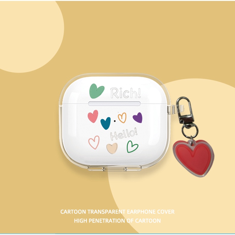 Vỏ Bảo Vệ Hộp Sạc Tai Nghe Bluetooth Không Dây Lenovo LP40 PRO / LP40 S Bằng TPU Mềm Trong Suốt Họa Tiết Hoạt Hình