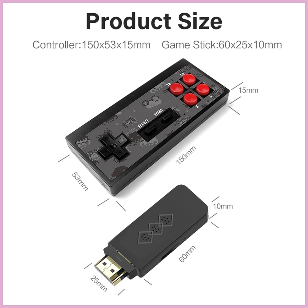 Bộ Máy Chơi Game Cầm Tay Không Dây Y2S Mini HD Hỗ Trợ Hdmi Độ Nét Cao