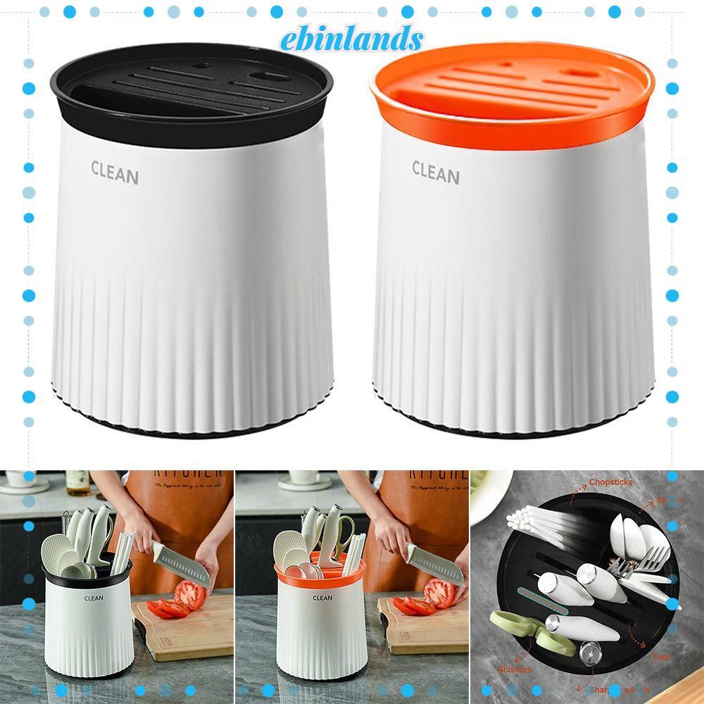 EBINLANDS Giá Để Muỗng Đũa Xoay 360 Độ Chất Lượng Cao