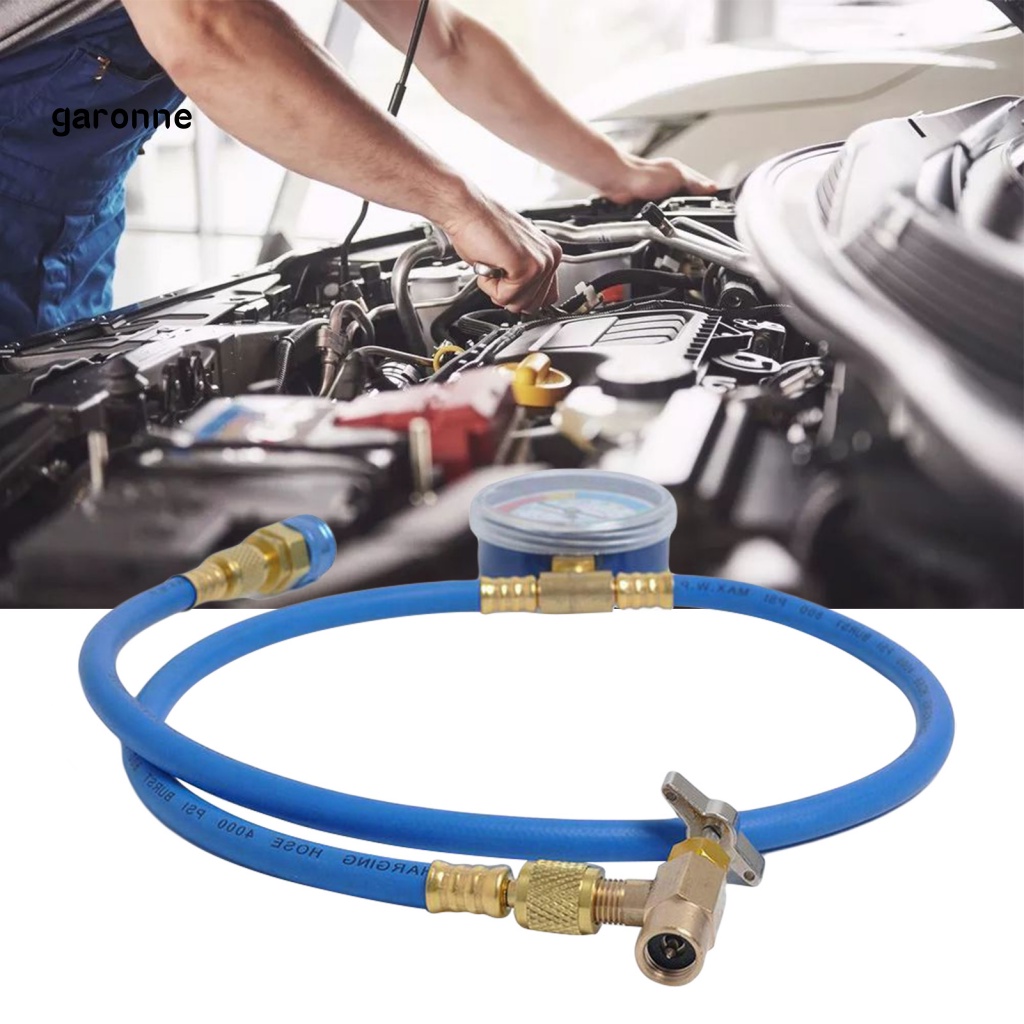 Ống Dẫn Khí GAR R134A / R12 / R22 Làm Lạnh Chuyên Nghiệp Có Đồng Hồ Đo Áp Suất Cho Xe Hơi
