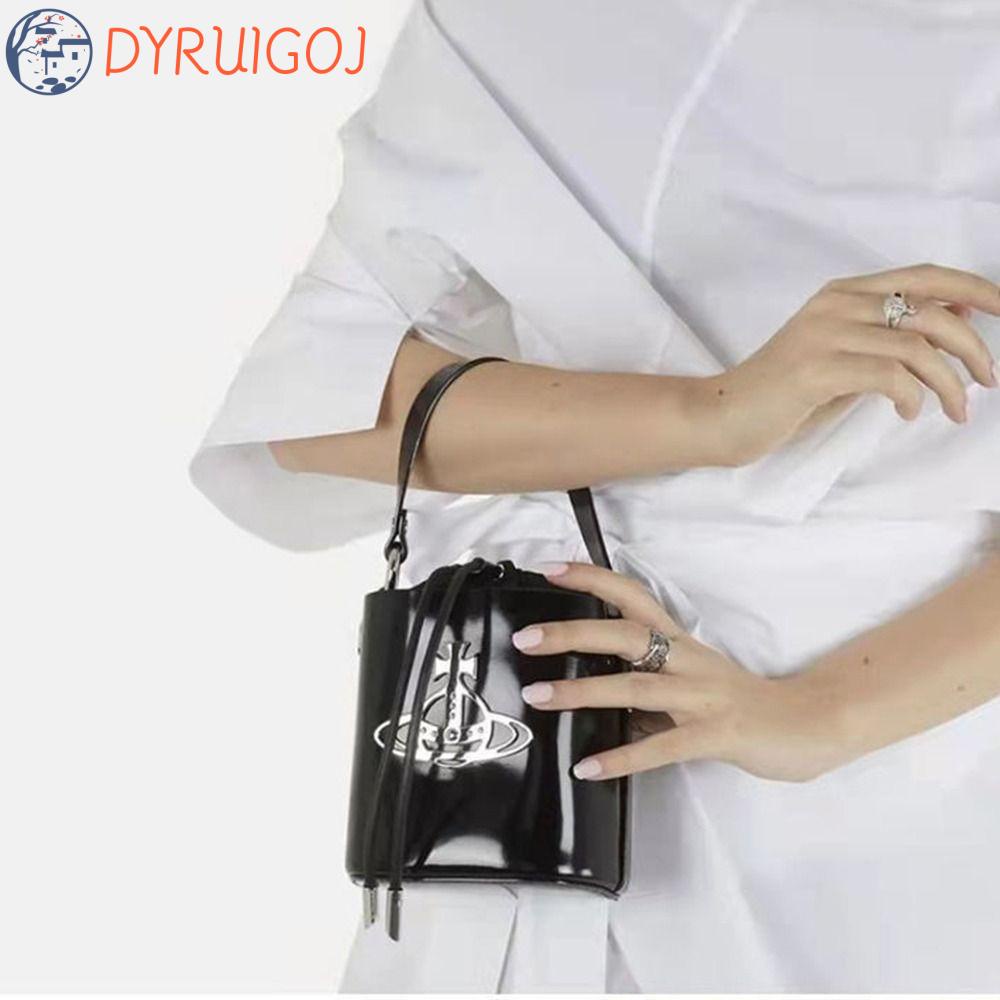 DYRUIDOJ Túi Đeo Chéo Mini Bằng Da PU Phối Dây Xích Thời Trang Dành Cho Nữ