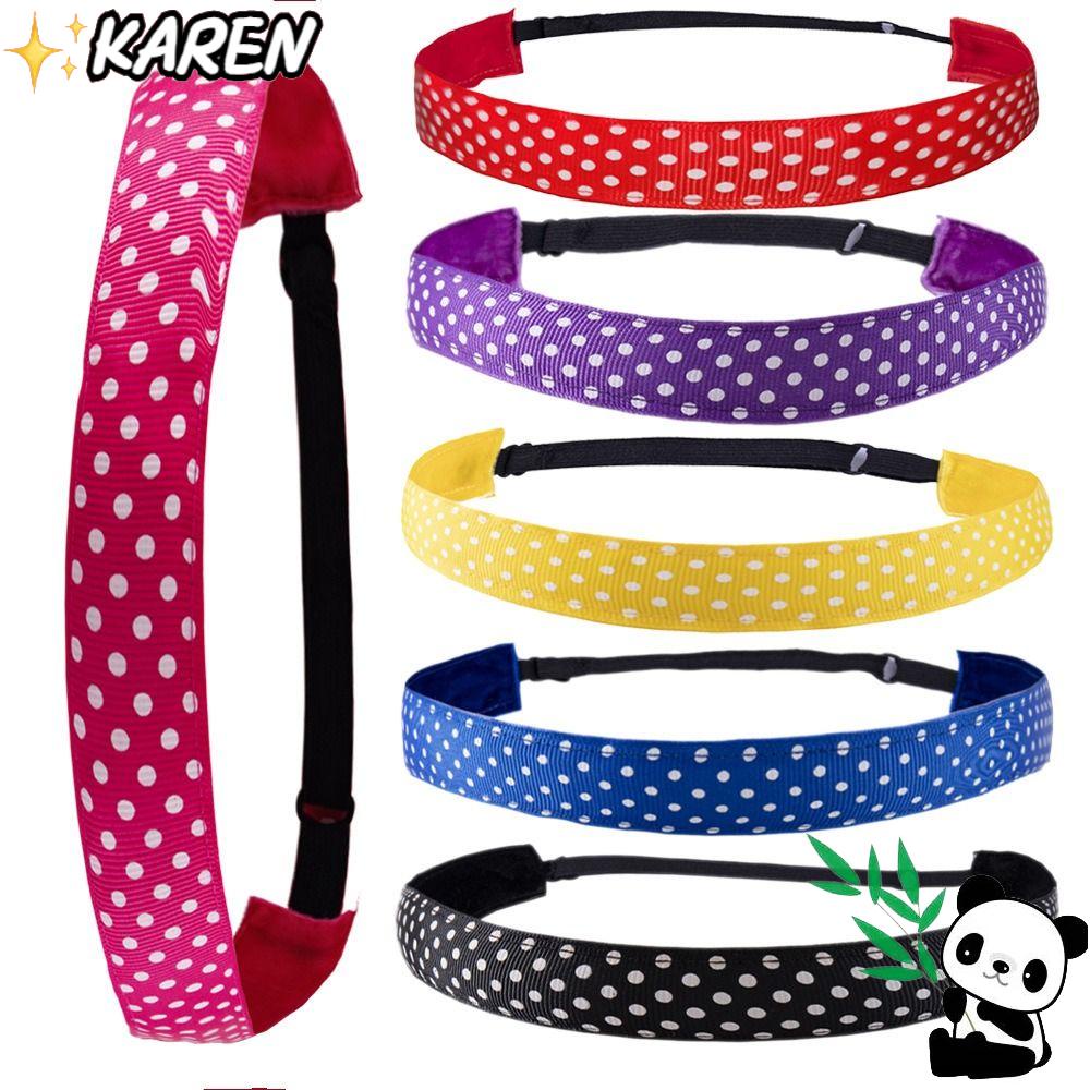 KAREN Set 2 Băng Đô Thể Thao Thấm Hút Mồ Hôi Chống Trượt