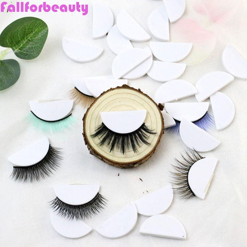 FALLFORBEAUTY Set 10 Bảng Trưng Bày Lông Mi Giả Hình Bán Nguyệt Cho Người Mới Bắt Đầu