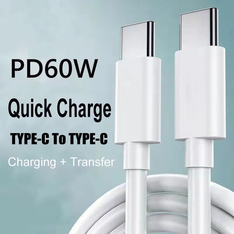 Dây Cáp Sạc Nhanh 60W Giao Diện Type-C 1 / 1.5 / 2m Cho Điện Thoại / Máy Tính Bảng Samsung