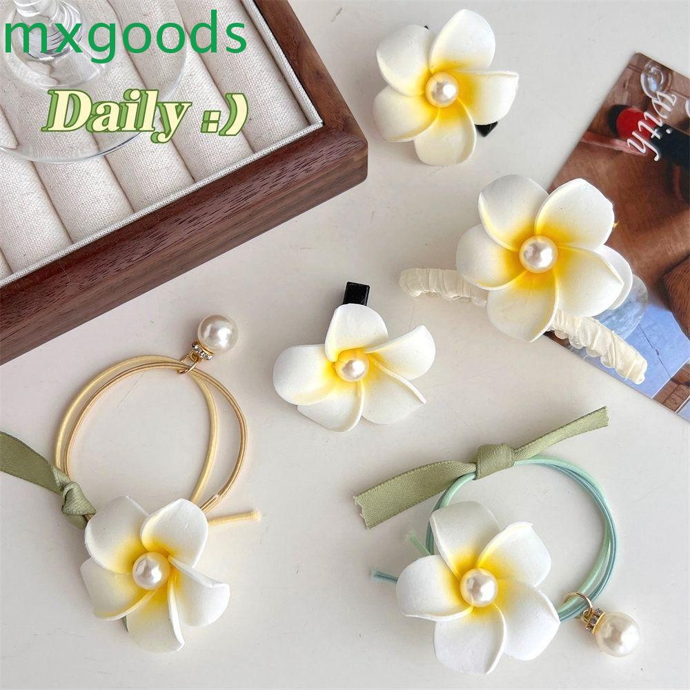 MXGOODS Kẹp Tóc Hoa Vải Bằng Hợp Kim Đơn Giản Cho Nữ