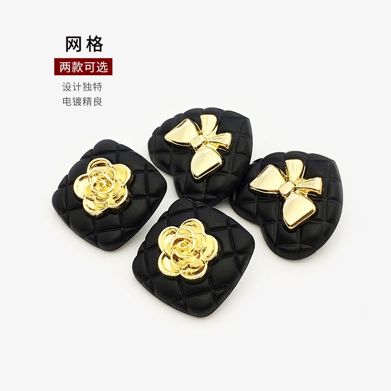 Set 5 Nút Thắt Nơ 22MM Họa Tiết Hình Thoi