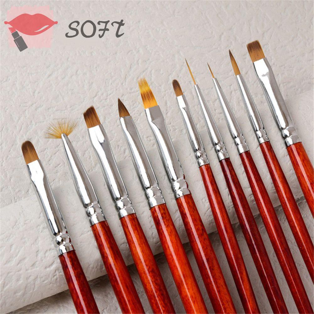 SOFTNESS Cọ Vẽ Móng Tay Chuyên Nghiệp