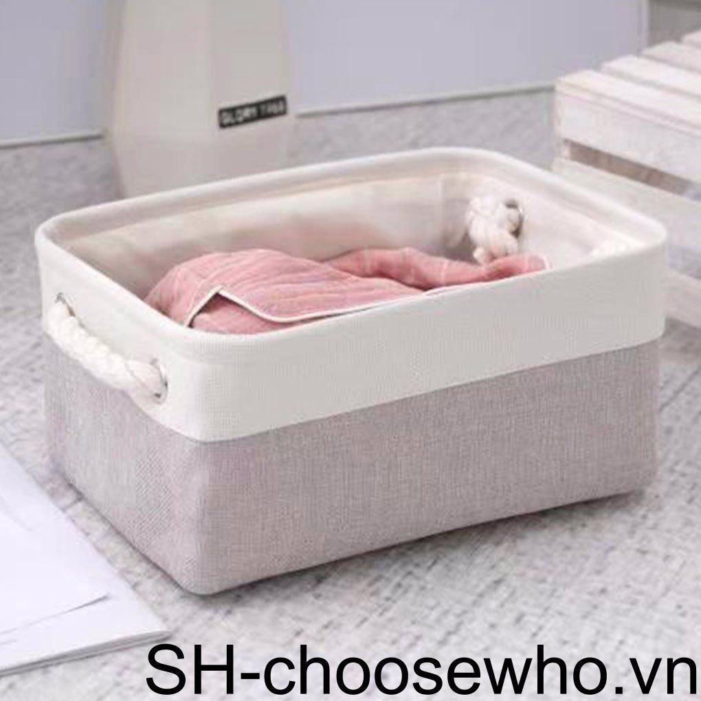 Giỏ Vải Lanh Đựng Đồ Dùng Để Bàn Tiện Dụng