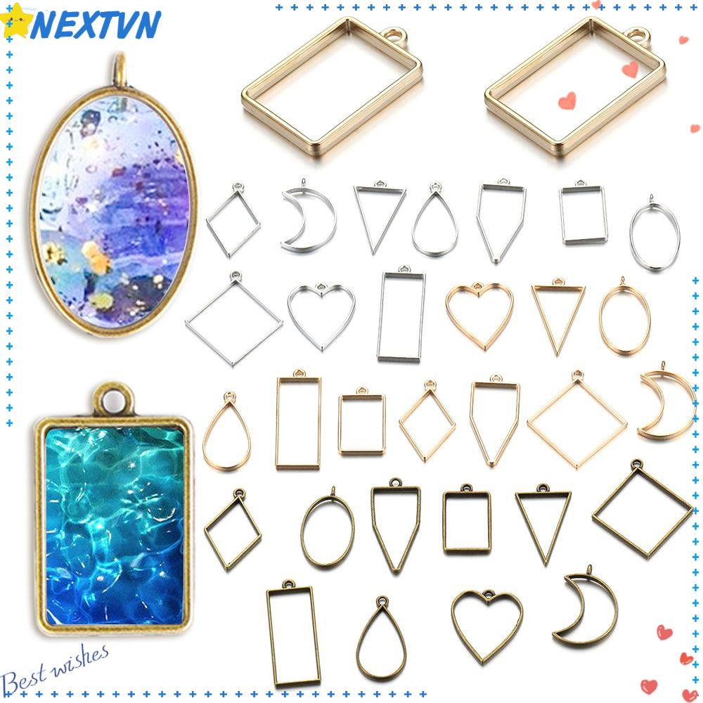 NEXTVN Set 10 / 30 Mặt Dây Chuyền Đá Cabochon Hình Học Mới