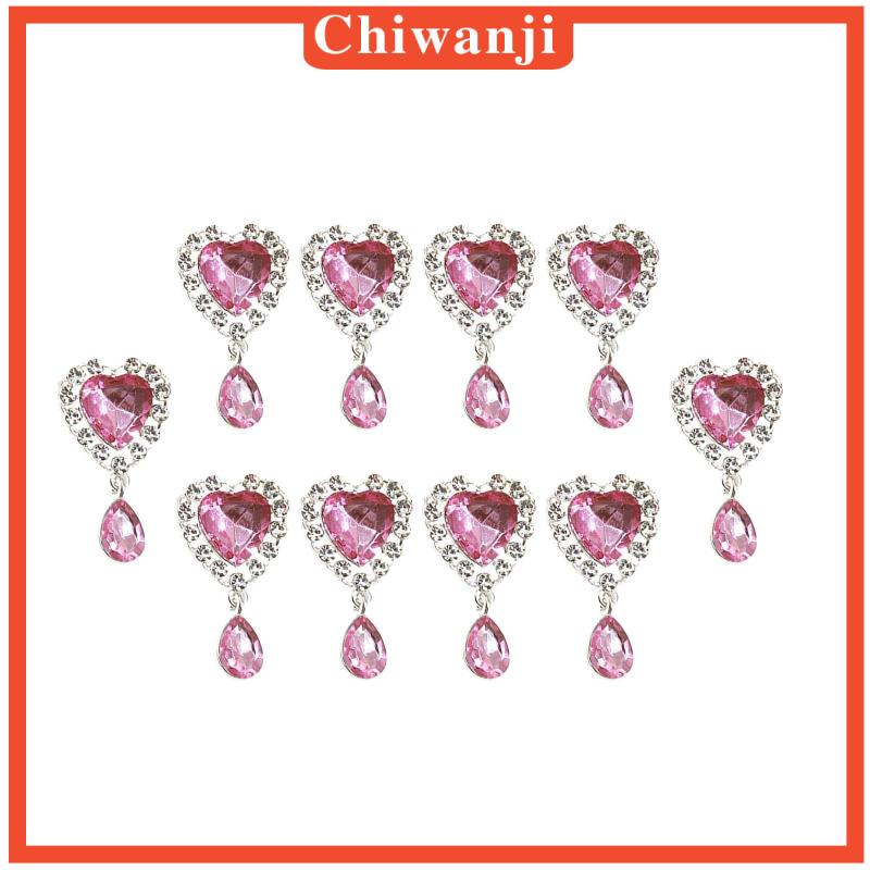 Bộ 10 Hạt Cườm Trang Trí Lưng Giày / Túi Xách
