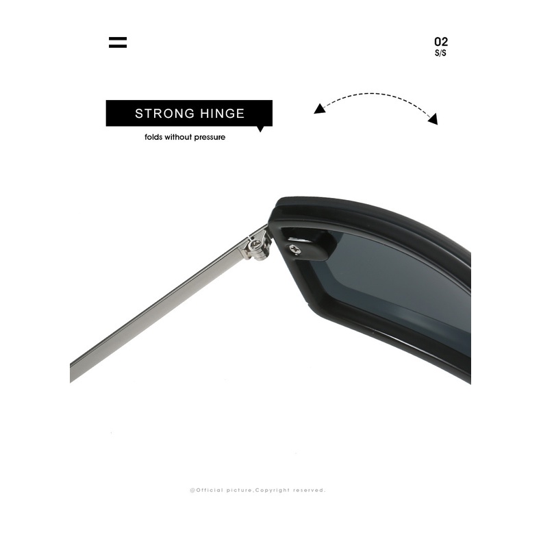 Kính Mát Gọng Vuông Nhỏ Y2K Phong Cách Âu Mỹ Cổ Điển