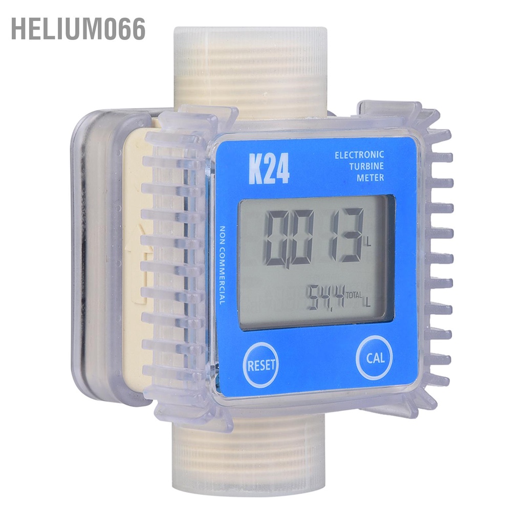Helium066 Đồng hồ đo lưu lượng nhiên liệu dầu diesel kỹ thuật số tuabin 1 &quot;BSPP cho hóa chất Nước lỏng