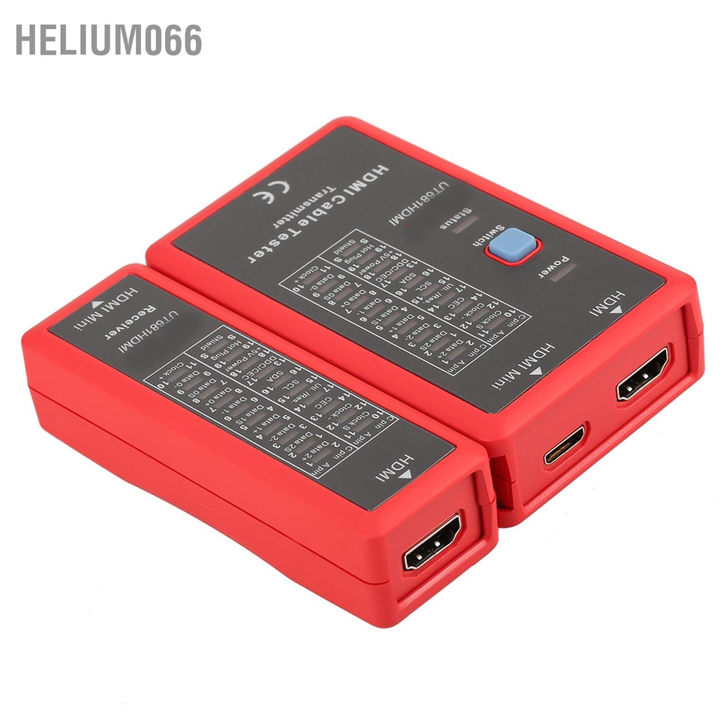 Helium066 UT681HDMI HDmi Bộ kiểm tra cáp dữ liệu MINIHDMI 20LED Chỉ báo trạng thái