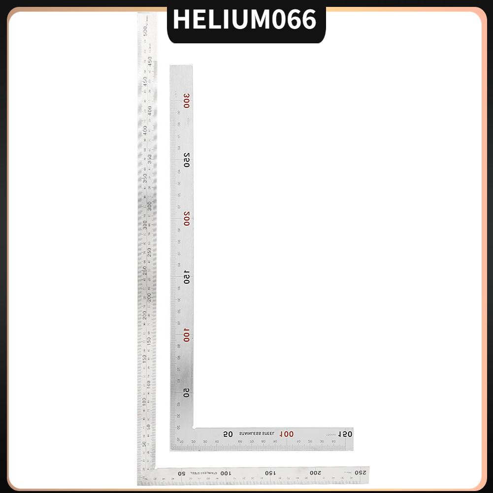 Helium066 Thép không gỉ 90 độ Công cụ đo vuông thước góc