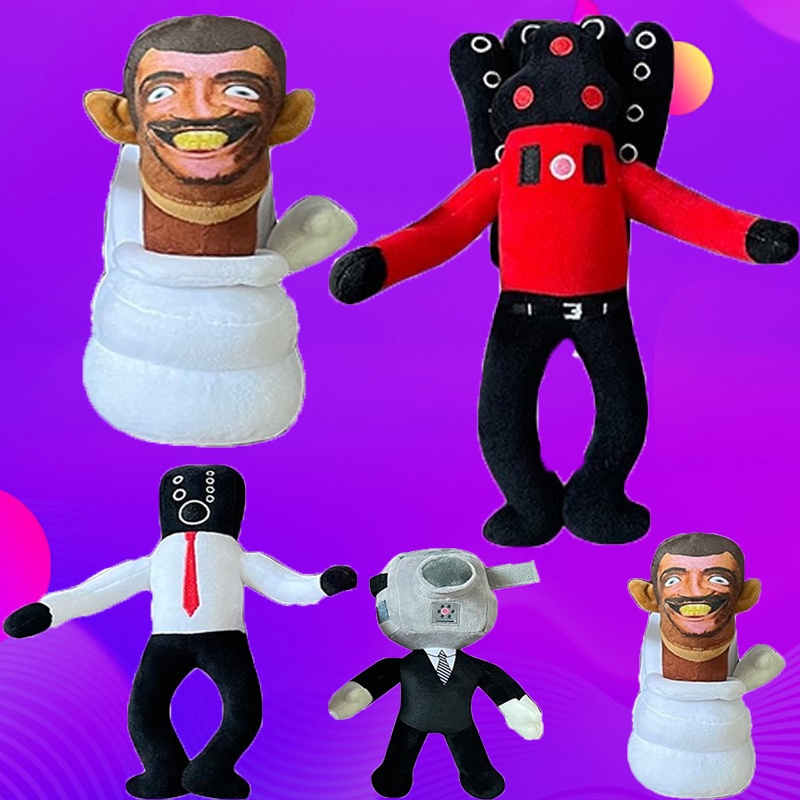 Skibidi Toilet Plush Toy⚡️Giao hàng nhanh⚡️Skibidi Toilet Nhà vệ sinh Man Plush Toy Skibidi Toilet Plush Toy Nhồi Bông Đáng Yêu Cho Mọi Lứa Tuổi
